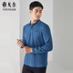 雅戈爾（YOUNGOR）T恤男秋冬季青年男長(cháng)袖T恤VLPC505999GCA藍綠2XL