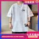 李寧（LI-NING）新款夏季男潮流寬松短袖t恤衫潮牌學生圓領印花半袖運動服 白色 M