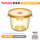 泰福高（TAFUCO）琥珀玻璃保鮮盒食品級冰箱收納盒可微波爐加熱專用玻璃飯盒湯粥杯