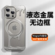 Eary【液態(tài)金屬殼】適用蘋(píng)果iphone15promax手機殼無(wú)邊框鏤空散熱異形骨架保護角墊帶磁吸旋轉支架新款 原色【旋轉磁吸支架/無(wú)邊框裸感/鏤空散熱】 蘋(píng)果15pro