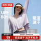 京東京造【高彈透氣】防曬衣女防紫外線26夏季新款超薄斗篷款 霧霾紫M