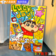 惗優(yōu)品數(shù)字油畫diy填色手工繪涂鴉手工繪蠟筆小新卡通動(dòng)漫家居裝飾掛畫 【Luck day/蠟筆小新】數(shù)字油畫 （30*40cm）內(nèi)框+材料包