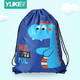 羽克游泳包 一包多用 游泳專(zhuān)用包 男 女休閑洗漱包 收納包 沙灘包 情侶包 束口包 雙肩包 藍色恐龍