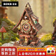 若客（ROKR）布谷鳥鐘 積木玩具成人3D立體拼圖diy手工木質拼裝模型生日禮物