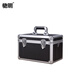 馳明 鋁合金工具箱子 小號手提箱 設備儀器箱 文件票據收納盒 家用儲物箱 活動(dòng)道具箱 檢驗工具箱 019黑色空箱34x22x22cm
