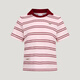阿迪達(dá)斯（adidas）三葉草系列 女 RESORT POLO W 短袖POLO KX0741 粉色 L