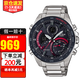 卡西歐（CASIO）手表男EDIFICE紅牛太陽能賽車男表 太陽能+藍牙小表盤ECB-900DB-1A