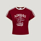 阿迪達斯（adidas）三葉草系列 女 RESORT S TEE W 短袖T恤 KX0734 紅色 M