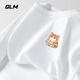 GLM潮牌短袖男夏季休閑寬松百搭純棉男士T恤運動(dòng)透氣吸汗半截袖