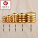 【歐陽(yáng)先生】隔片鍍金黃銅串珠手串佛珠半成品diy材料配件配飾圓珠墊片金隔珠520情侶人節禮物 鍍金隔片 8mm【單顆】  BG