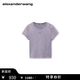 亞歷山大·王[特享8折]alexanderwang大王女士徽標修身短款短袖t恤 紫粉色 M