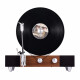 gramovox 格莱美黑胶唱片机一体机竖立式留声机黑胶LP复古唱片机蓝牙唱机音箱 胡桃木色+唱片