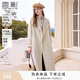 香影雙面呢羊毛大衣女2025冬季新款中長(zhǎng)款白色毛呢外套 鷺白 M 160/84A/95-110斤
