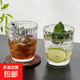 簡約ins客廳玻璃杯喝水杯子飲料條紋果汁咖啡杯牛奶家用茶杯 細棱紋【單只裝】