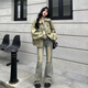 矜持范奈美妃美式復古皮衣夾克外套女2025春秋新款韓系寬松上衣ins潮 綠色【品牌高質(zhì)量】 M 【收藏關(guān)注優(yōu)先發(fā)】