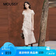 moussy 2026夏季新品法式復(fù)古風(fēng)腰果花荷葉邊連衣裙028JSB33-1022 095花紋粉色 S