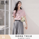 香影粉色t恤女裝短袖正肩2026夏季新款圓領卡通刺繡減齡上衣小衫 粉色 L 165/88A/110-125斤