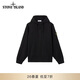 STONE ISLAND 石頭島 七夕禮物 【經典款】純色連帽拉鏈衛衣外套 黑色 L