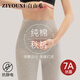 自由系高腰純棉秋褲7A抑菌26大碼女士緊身保暖褲秋冬季打底褲線褲女全棉