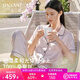 金三塔真絲睡衣女夏100%桑蠶絲外穿【清爽涼感】短袖套裝居家服七夕禮物 [主推]香妃色 短袖長褲 L