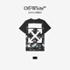 OFF-WHITE?情侶裝新款涂鴉效果寬松2026潮牌夏季男裝半袖男士高端短袖T恤 黑色 L