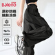 班尼路（Baleno）工裝褲女夏2026新款UPF50+原紗防曬涼感戶(hù)外運(yùn)動(dòng)機(jī)能風(fēng)傘兵闊腿褲
