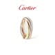 卡地亞（Cartier）Trinity系列戒指 小號款 18K白金黃金玫瑰金 B4235151 京東自營