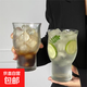 復古大口啤酒杯ins冰美式玻璃杯大容量氣泡水冷飲果酒杯咖啡杯 反口郁金香杯【單只裝】