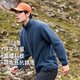 拓路者（Pioneer Camp）抓絨衣男秋冬季搖粒絨外套加厚立領(lǐng)戶外運動保暖上衣 灰藍 XL 