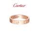 卡地亞（Cartier）LOVE系列 窄版 單鉆 18K玫瑰金 LOVE戒指單枚 B4050753 京東自營