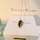 CENTURY& KINDLE2024年新款情侶項(xiàng)鏈一對(duì)刻字三色環(huán)吊墜女學(xué)生 男生項(xiàng)鏈個(gè)性潮流 三色轉(zhuǎn)運(yùn)珠項(xiàng)鏈