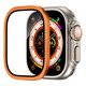 例米適用蘋(píng)果手表AppleWatchUltra3/2鋼化玻璃膜保護殼鋁合金邊框一體原機色金屬貼Ultra1/2代防摔套 一片裝活力橙鋁合金邊框一體鋼化 iWatch Ultra3/2/1代--49mm