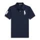 POLO Ralph Lauren美國(guó)保羅POLO衫男夏季新款時(shí)尚商務(wù)純棉翻領(lǐng)短袖T恤 寶藍(lán)色白標(biāo) M (歐碼偏大)130-145斤