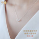 遇鹿999足銀一路相伴項鏈吊墜鎖骨女簡(jiǎn)約純禮物送老婆情人朋友生日禮 一路相伴:靈動(dòng)A(免費寫(xiě)賀卡+證書(shū)