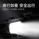 永久自行車(chē)前燈單車(chē)尾燈山地車(chē)騎行裝備兒童車(chē)夜騎公路安全警示手電筒 Q6車(chē)前燈-白光
