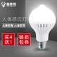 燦美家 LED燈泡聲控球泡光控感應(yīng)燈E27螺口白光 智能人體感應(yīng)燈泡 紅外感應(yīng)樓梯樓道燈 人體感應(yīng)燈泡-5W正白光