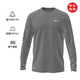 耐克NIKE男子長袖新款運動上衣NESSH587-051灰L防曬衣UPF50+速干透氣