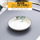 優(yōu)尊陶瓷（YOUZUN TAOCI）家用陶瓷5英寸味碟骨瓷調(diào)料碟子蘸料小盤子吐骨頭碟創(chuàng)意歐式簡約 荷韻-5英寸味碟