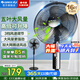 格力（GREE）電風扇家用大風量落地扇立式節能電扇客廳臥室宿舍搖頭定時空氣循環風扇臺地兩用排氣扇空調伴侶 【黑色】16吋大扇葉大風量經典款 4012-WG