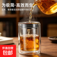 商務居家雙層玻璃分茶器泡茶公道杯泡茶壺懶人神器玻璃杯耐高溫 400ml兩用泡茶壺【1只裝】