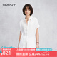 GANT/甘特【源野襯衫】春夏女寬松短袖亞麻襯衫老錢風(fēng)襯衣 115-白色 M