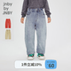 jnby by JNBY[節(jié)日系列][加絨]江南布衣童裝褲子水洗牛仔褲冬男女童1OBE12310 993/牛仔深蘭 160 cm