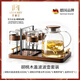 麥赫比Myhobby中式胡桃木蓋泡茶壺涼水壺套裝高硼硅玻璃耐熱防爆帶把手便攜防燙