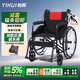 怡輝（YIHUI）輪椅輕便折疊老年人專用出行小型骨折便攜式手動大輪代步車HG01A