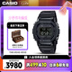 卡西歐（CASIO）手表男G-SHOCK經典小方塊黑武士電子表七夕禮物GMW-B5000GD-1
