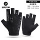 洛克兄弟冰絲防曬手套男女騎行手套半指開(kāi)車(chē)釣魚(yú)漏二指自行車(chē)手套 清涼透氣防曬冰絲半指款-黑色 L