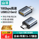 山澤Type-C轉換USB3.2Gen2轉接頭OTG數據線 適用蘋果15/16/17安卓華為手機U盤ipad耳機鍵鼠車載充電