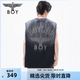 BOY LONDON夏季男女同款漸變色大翅膀時(shí)尚街頭朋克風(fēng)無袖T恤N02003 灰色 XL
