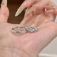 [鞠婧祎同款]銀飾 紫藤花系列微笑項鏈女七夕送女友禮物 紫藤花對戒白色【原裝禮盒】