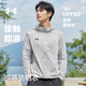 安德瑪（Under Armour）外套防曬衣男子夏季新款冰絲涼感輕薄戶外跑步訓練夾克防曬服